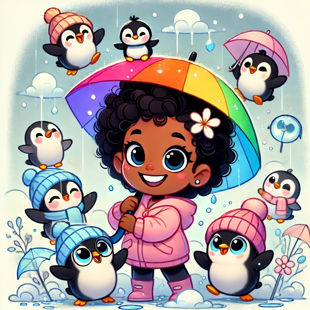 A Aventura Mágica dos Pinguins de Guarda-Chuva