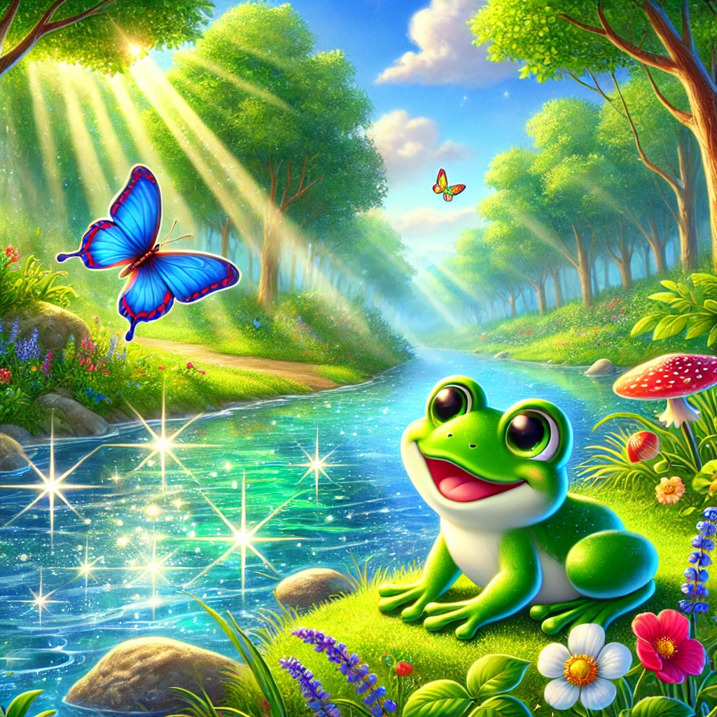 A Aventura do Sapo Verde e o Rio Brilhante
